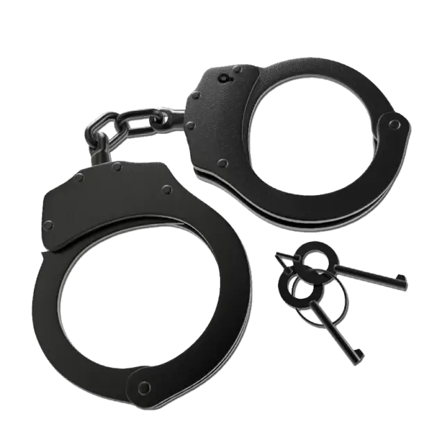 Official Police Style Black Handcuffs