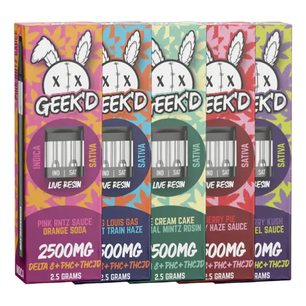 Geek’d Extracts - Switchback - Delta-8 + PHC + THC-JD - Disposable - 2.5g