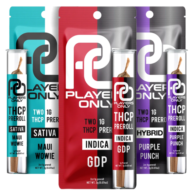 Players Only - THC-P Pre-Rolls - 2x1G Pre-Rolls - 2g