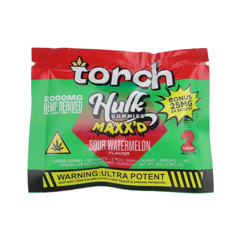 Torch - Hulk MAXX'D - Gummies 2000mg - 2ct - Image 5