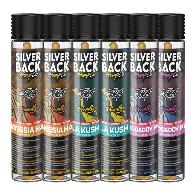 Silverback Hemp Co - THCA Pre-Rolls - Jungle Pack - 6 x 1g
