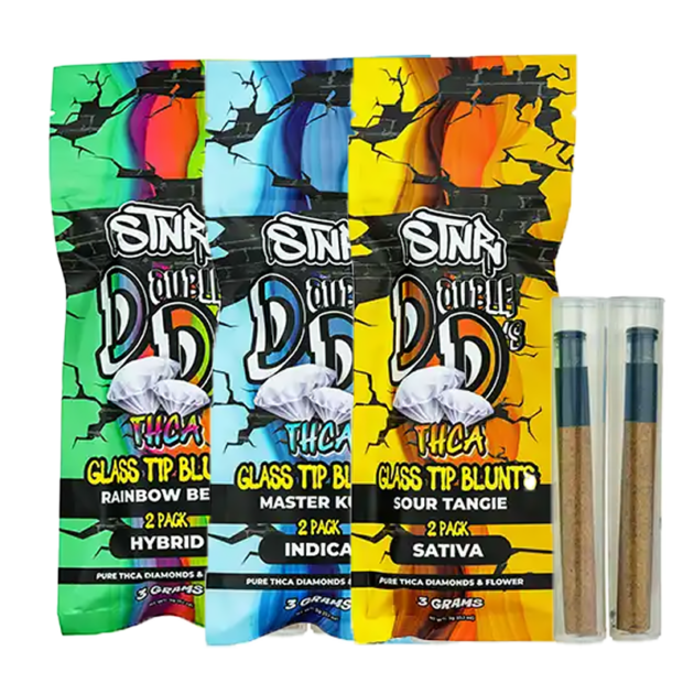 STNR - Double D's Glass Tip Blunts - 3g