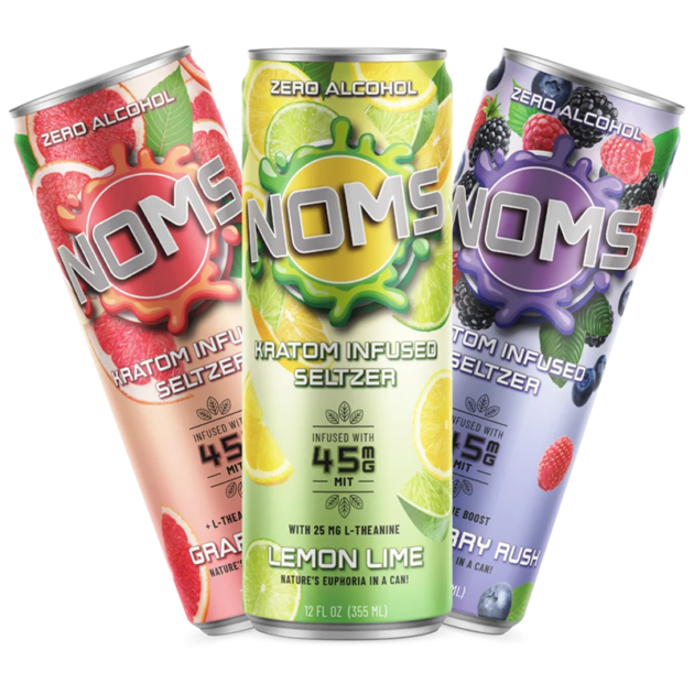 Nom’s Kratom Seltzer – 12oz Can
