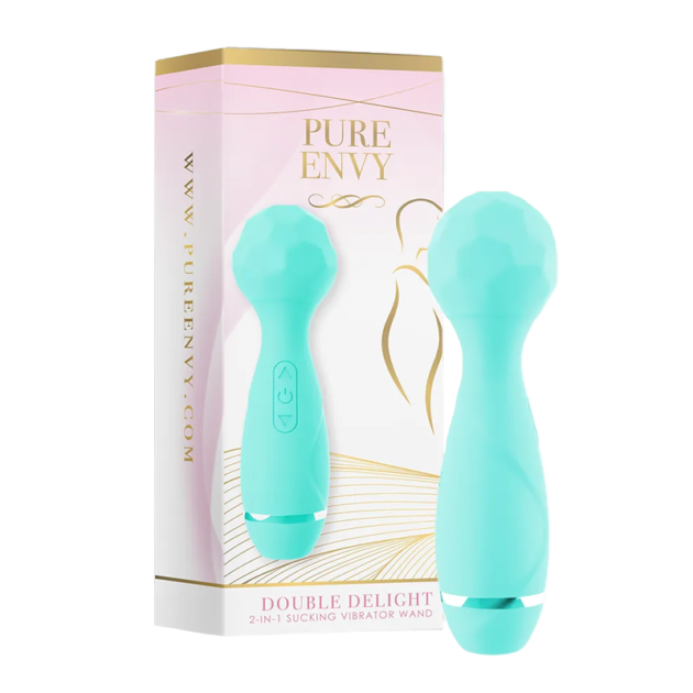 Pure Envy - Double Delight Dual Vibration & Suction Toy