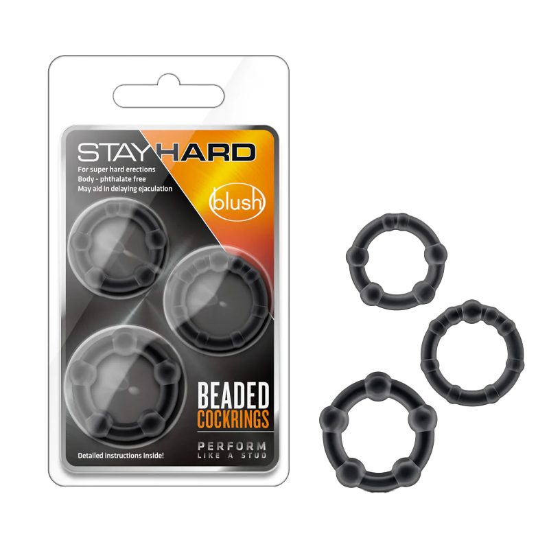 Blush - Stay Hard Beaded Cock Rings - Image 3