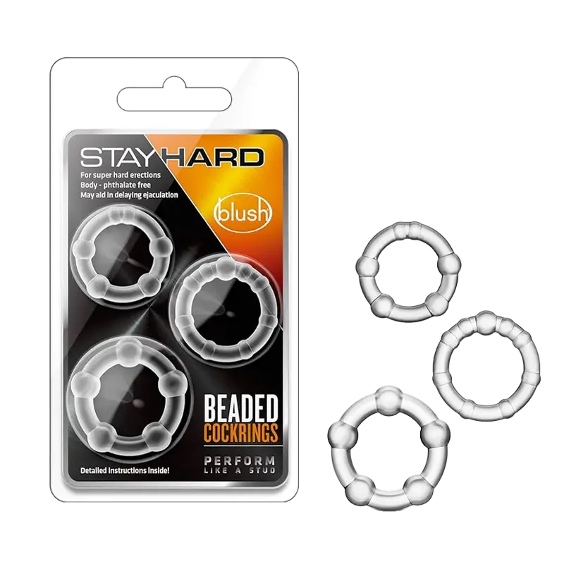 Blush - Stay Hard Beaded Cock Rings - Image 4