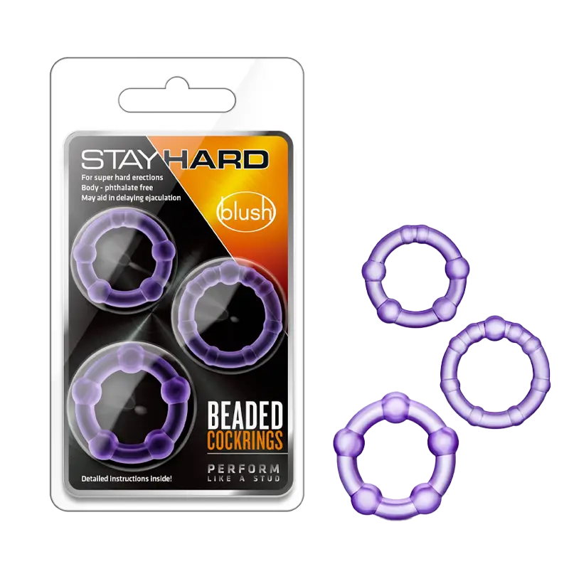 Blush - Stay Hard Beaded Cock Rings - Image 5