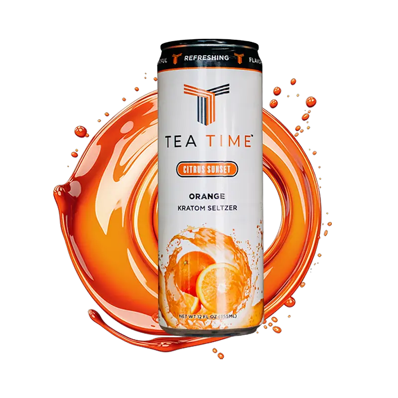 Tea Time - Kratom Seltzer - 12oz - Image 4