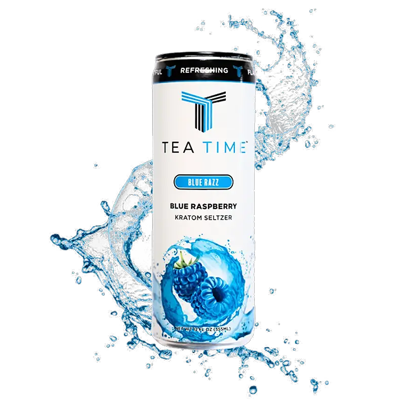 Tea Time - Kratom Seltzer - 12oz - Image 3