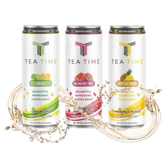Tea Time - Kratom Seltzer - 12oz