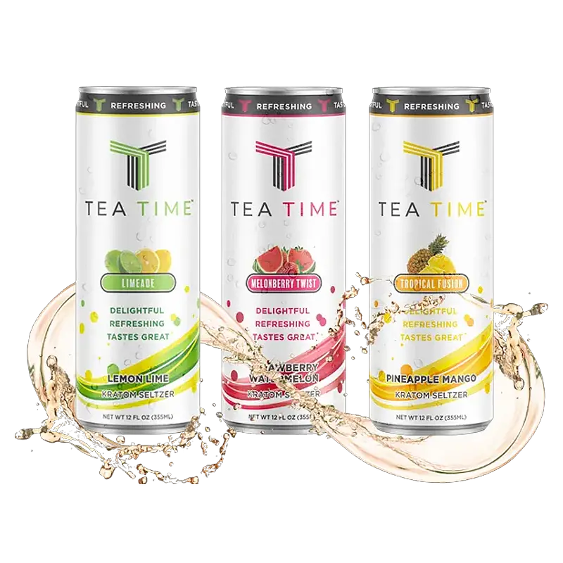 Tea Time - Kratom Seltzer - 12oz