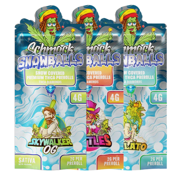 Schmack - Snowballs THCA Diamond Pre-Rolls - 2x2g