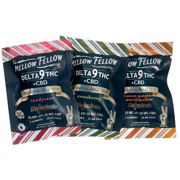 Mellow Fellow - Live Resin Delta 9 + CBD Gummies - 40mg