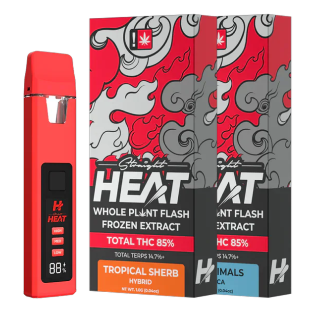 Straight Heat - Flash Frozen Extract Disposable - 1g