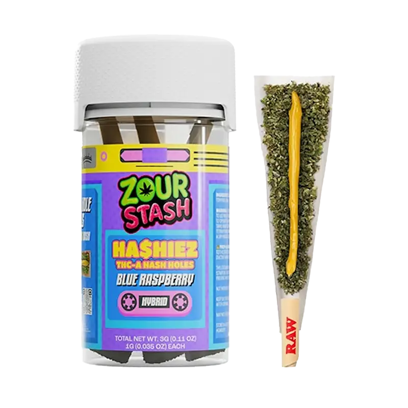Zour Stash - Hashiez - THCA Hash Hole Pre-Rolls - 3ct - Image 5