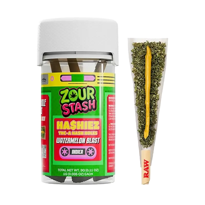 Zour Stash - Hashiez - THCA Hash Hole Pre-Rolls - 3ct - Image 4
